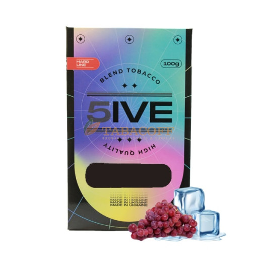Табак для кальяна 5ive Hard Ice grapes (Айс виноград) 100 гр