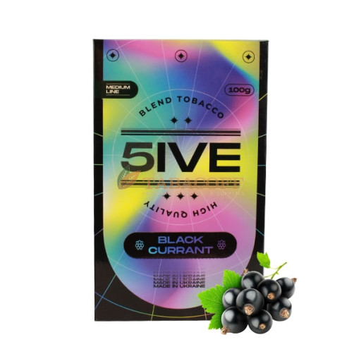 Табак для кальяна 5ive Medium Black Currant (Чорна Смородина) 100 гр