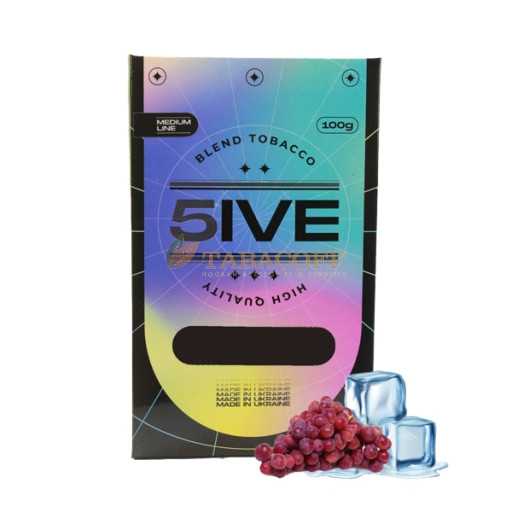 Табак для кальяна 5ive Medium Ice grapes (Айс виноград) 250 гр