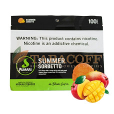 Табак для кальяна Fumari Summer sorbetto (Манговый сорбет) 100 гр