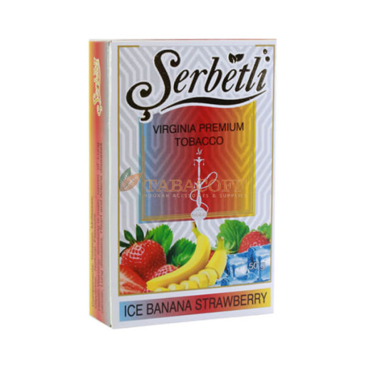 Табак для кальяна Serbetli Ice Strawberry Banana (Айс Клубника Банан) 50 гр