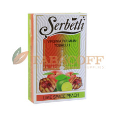 Табак для кальяна Serbetli Lime Spiced Peach (Пряный Персик с Лаймом) 50 гр