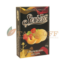 Табак для кальяна Serbetli Strawberry Melon (Клубника, Дыня) black pack 50 гр