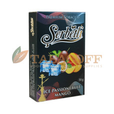 Табак для кальяна Serbetli Ice Passionfruit Mango (Айс, Маракуя, Манго) black pack 50 гр