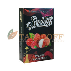 Табак для кальяна Serbetli Lychee Raspberry (Личи, Малина) black pack 50 гр