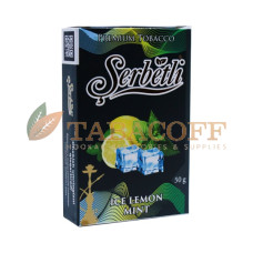 Табак для кальяна Serbetli Ice Lemon Mint (Айс, Лемон, Мята) black pack 50 гр