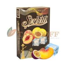 Табак для кальяна Serbetli Ice Peach Maracuja (Айс, Персик, Маракуя) black pack 50 гр
