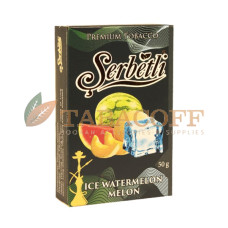 Табак для кальяна Serbetli Ice Watermelon Melon (Айс, Арбуз, Дыня) black pack 50гр