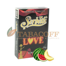 Табак для кальяна Serbetli Love 888 (Арбуз, Дыня) black pack 50 гр