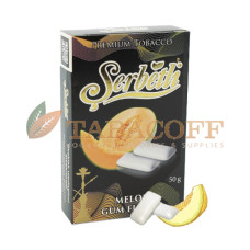 Табак для кальяна Serbetli Melon fusion gum (Дыня, жвачка) black pack 50 гр