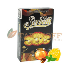 Табак для кальяна Serbetli Sheikh (Мёд, лимон, мята) black pack 50 гр