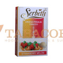 Табак для кальяна Serbetli Strawberry Melon (Клубника Дыня) 50 гр. Фото.