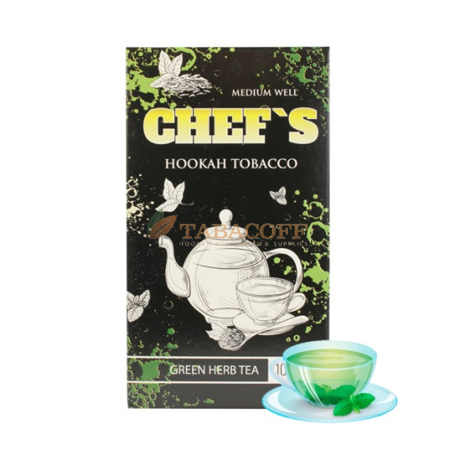 Тютюн для кальяну Chef's Green Herb Tea (Зелений чай) 100 гр