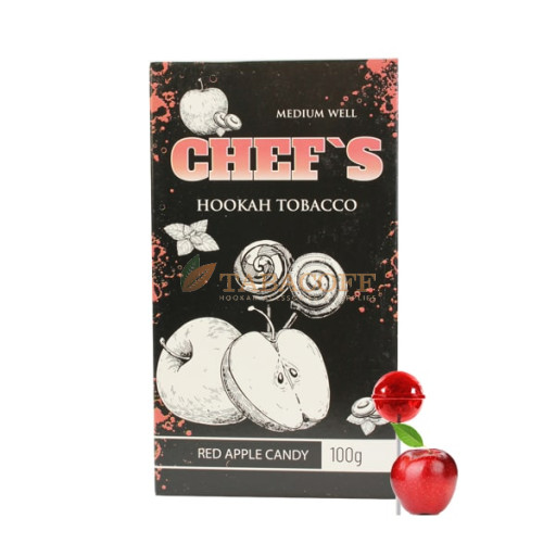 Тютюн для кальяну Chef's Red Apple Candy (Яблучна цукерка з кислинкою) 100 гр