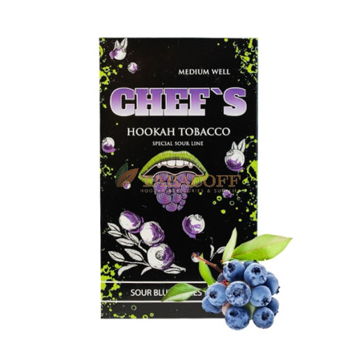 Тютюн для кальяну Chef's Sour Blueberry (Смак кислої голубини) 100 гр