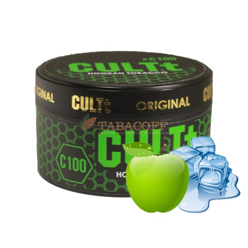 Табак для кальяна CULTt C100 (Лёд, Зелёное яблуко)