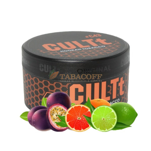 Табак для кальяна CULTt C43 (Маракуя, Лайм, Грейпфрут) 