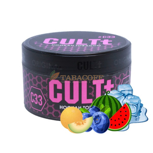 Тютюн для кальяну CULTt C33 (Айс, Кавун, Диня, Чорниця) 100 гр