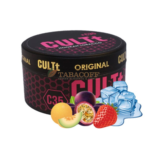 Табак для кальяна CULTt C35 (Маракуйя, Медовая дыня, Клубника, Айс) 