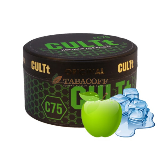Тютюн для кальяну CULTt C75 (Зелене яблоко, Лід) 