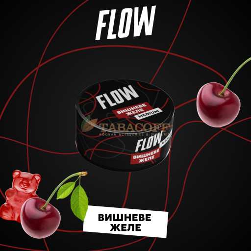 Тютюн Flow (Флоу) Вишневе Желе 100г