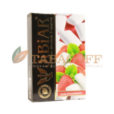 Табак для кальяна Jibiar Gum Strawberry (Жвачка, Клубника) 50 гр