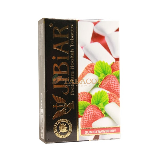 Табак для кальяна Jibiar Gum Strawberry (Жвачка, Клубника) 50 гр