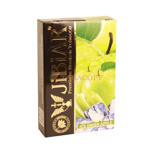 Табак для кальяна Jibiar Ice Green Apple (Холод, Зеленое яблоко) 50 гр