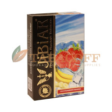 Табак для кальяна Jibiar Ice Strawberry Banana (Лёд, Клубника, Банан) 50 гр