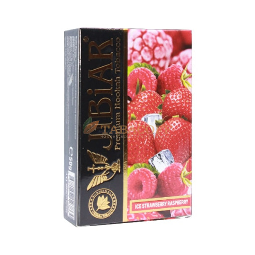 Табак для кальяна Jibiar Ice Strawberry Raspberry (Айс, Клубника, Малина) 50 гр