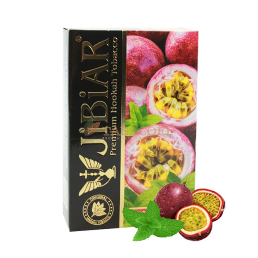 Табак для кальяна Jibiar Passion fruit mint (Маракуйя, мята) 50 гр