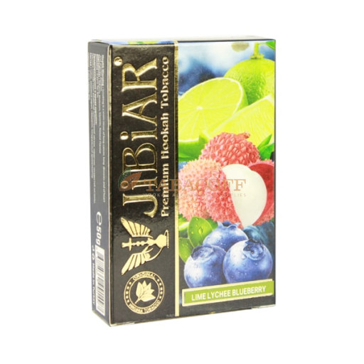Табак для кальяна Jibiar Lime Lychee Blueberry (Лайм, Личчи, Черника) 50 гр