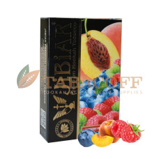 Табак для кальяна Jibiar Raspberry Peach Blueberry (Малина, Персик, Черника) 50 гр
