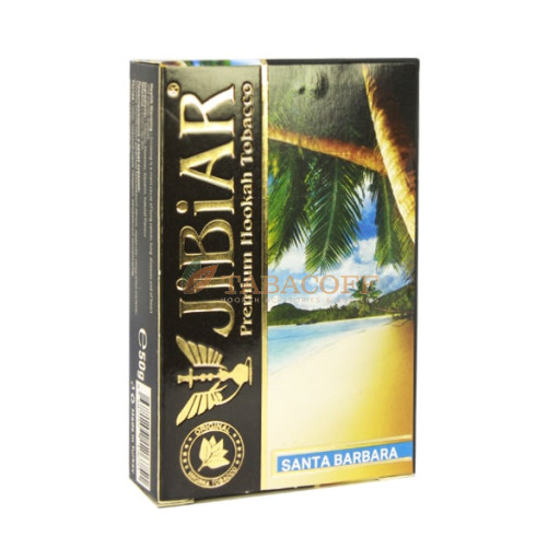 Табак для кальяна Jibiar Santa Barbara (Лёд, Персик, Черника) 50 гр