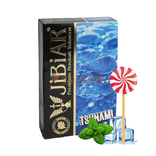 Табак для кальяна Jibiar Tsunami (Лёд, леденец, мята) 50 гр