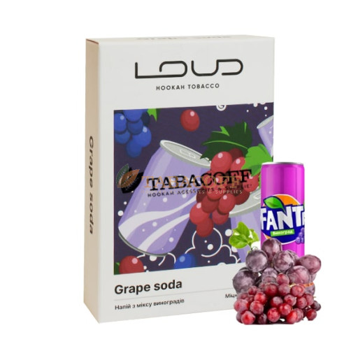 Тютюн для кальяну Loud Tobacco Light Grape soda (Виноградний напій) 50 гр