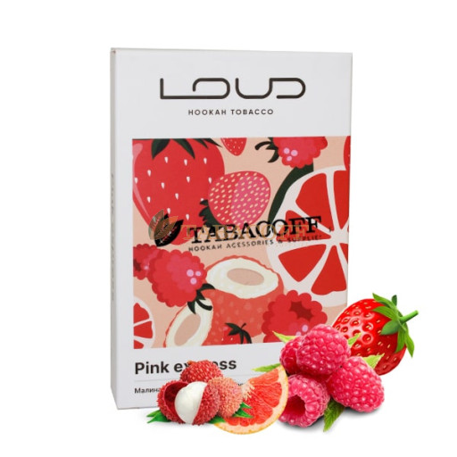Тютюн для кальяну Loud Tobacco Light Pink express (Малина, грейпфрут, лічі, полуниця) 200 гр