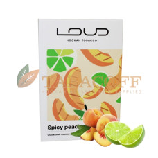 Тютюн для кальяну Loud Tobacco Light Spicy peach (Смажений персик з лаймом) 50 гр