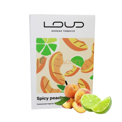 Тютюн для кальяну Loud Tobacco Light Spicy peach (Смажений персик з лаймом) 200 гр