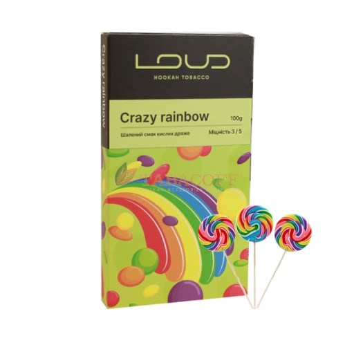 Тютюн для кальяну Loud Tobacco Crazy rainbow (Крейзи Рейнбоу) 100 гр