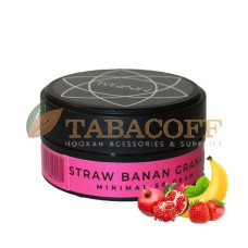 Табак для кальяна Minimal Straw Banana Granat (Банан, Клубника, Гранат) 50 гр