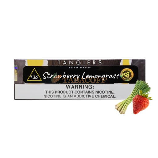 Тютюн для кальяна Tangiers Noir Strawberry lemongras 250 гр