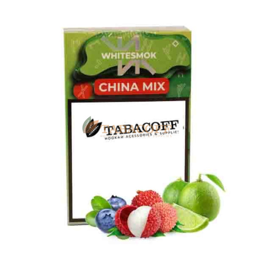 Табак для кальяна WhiteSmok CHINA MIX (Лайм, личи, голубика) 50 гр
