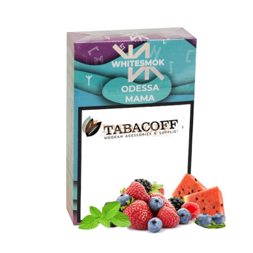 Табак для кальяна WhiteSmok Odessa Mama (Ментол, арбуз, ягоды) 50 гр