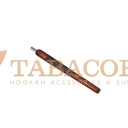 Мундштук WOOKAH Wooden Mouthpiece Merbau Brown Leather. Фото.